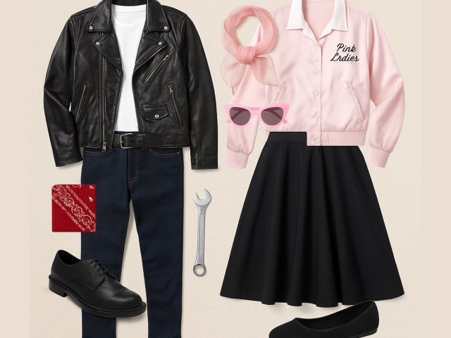 La moda de los años 50 en Grease: looks de T-Birds y Pink Ladies DIY