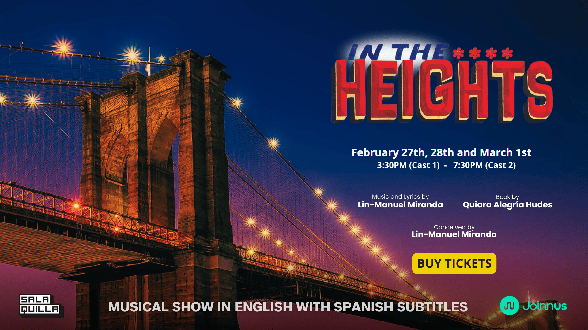 In The Heights, el musical presentado por Spotlight