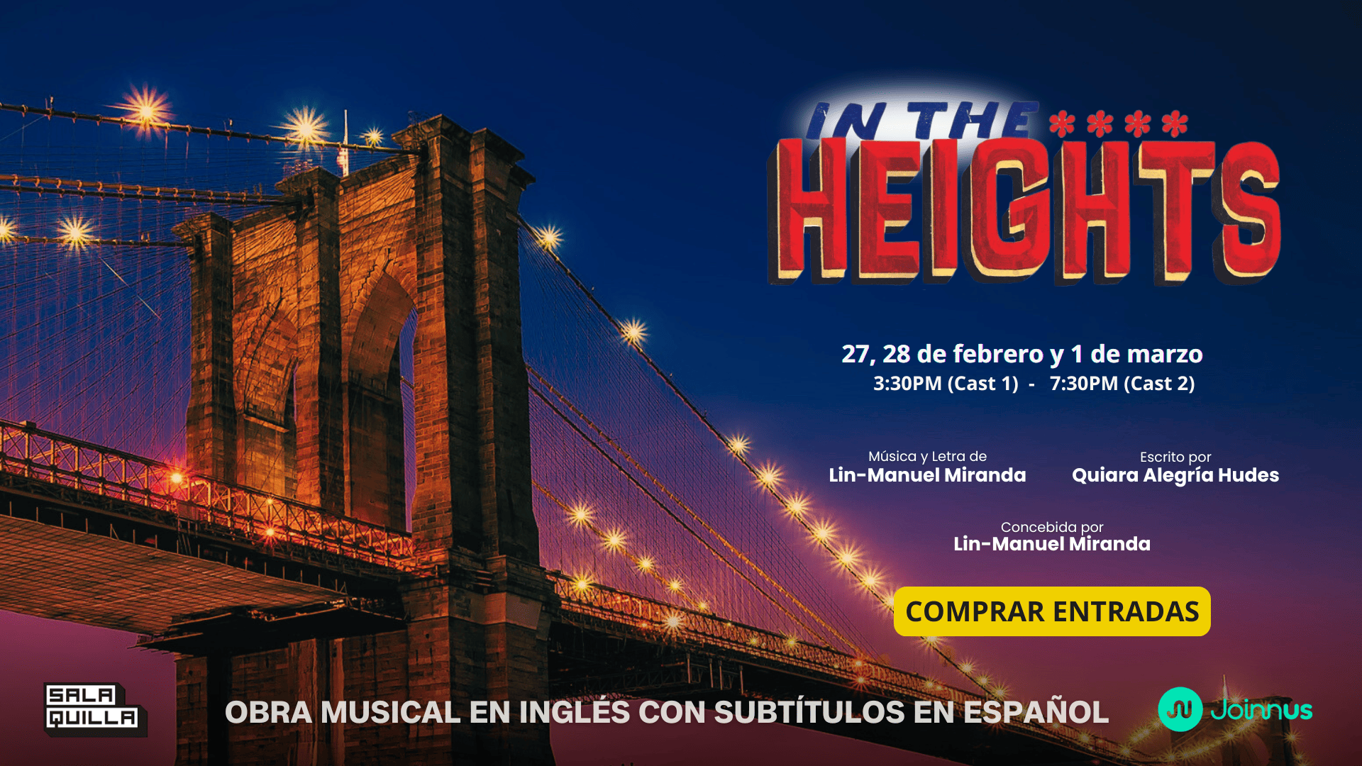 In The Heights, el musical presentado por Spotlight