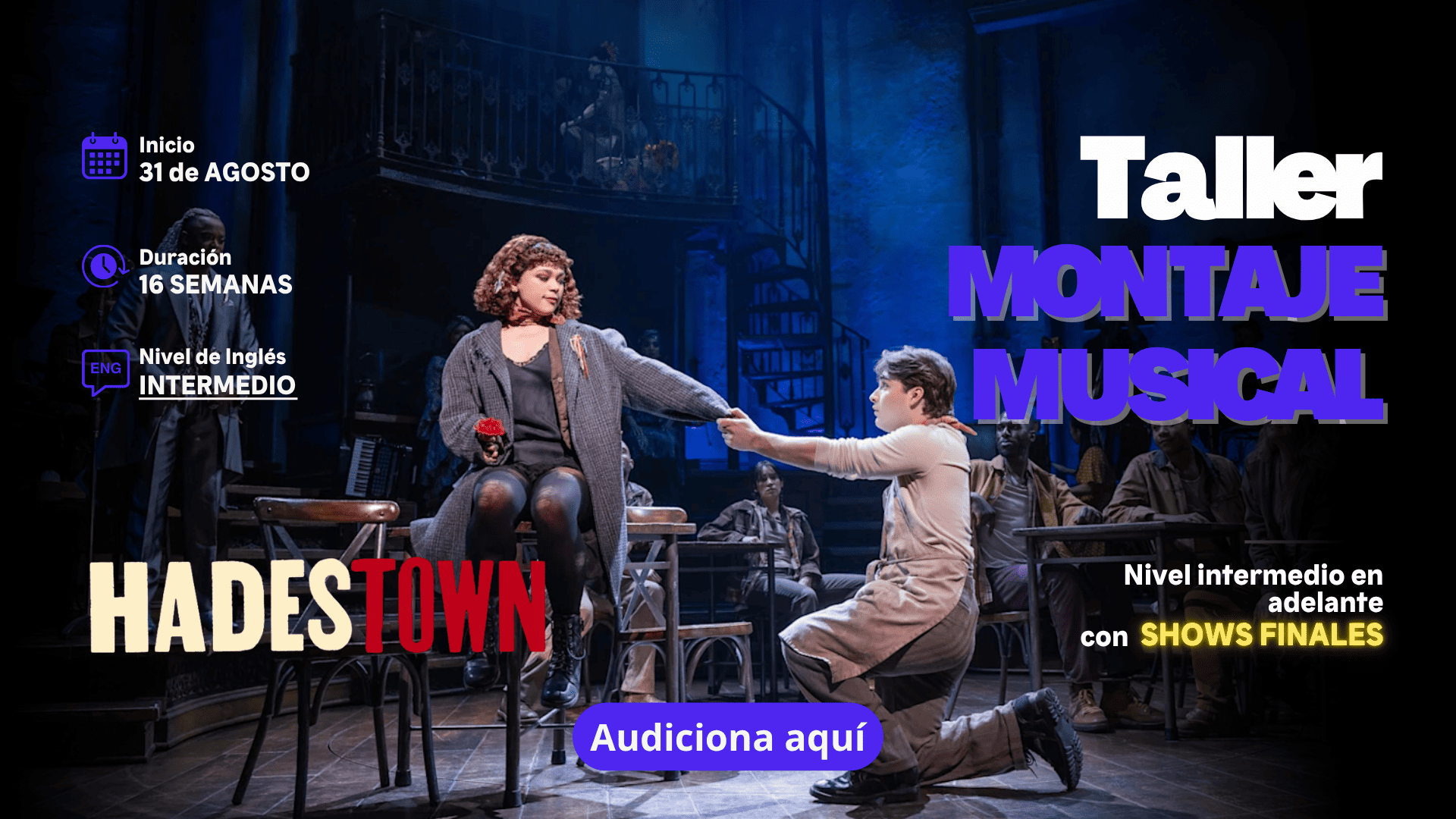 Taller Montaje Musical Hadestown de Spotlight Perú